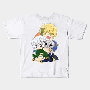 The Four Dragon Warriors Chibi Kids T-Shirt